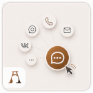 Виджет для мессенджеров: MAX, Telegram, WhatsApp, ВК