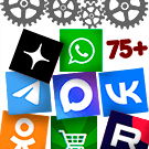 Кнопки соцсетей для чатов и групп: ВКонтакте, Telegram, WhatsApp, Viber, Одноклассники — Инструменты