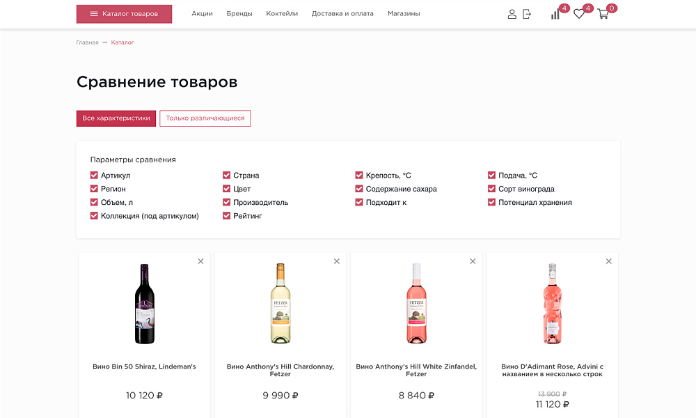 Интернет-магазин алкоголя и продуктов «Крайт: Напитки.Retail» — скриншот 29 из 32