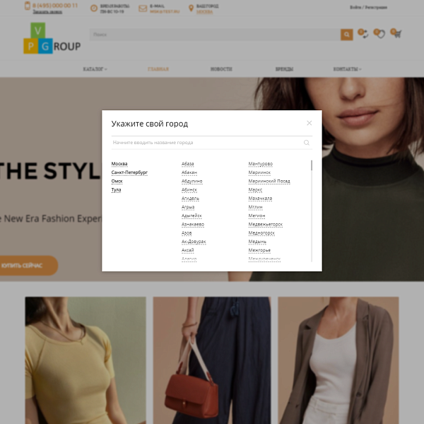 Pvgroup.Fashion: интернет-магазин модной одежды. Старт с конструктором дизайна №60159 — скриншот 4 из 14