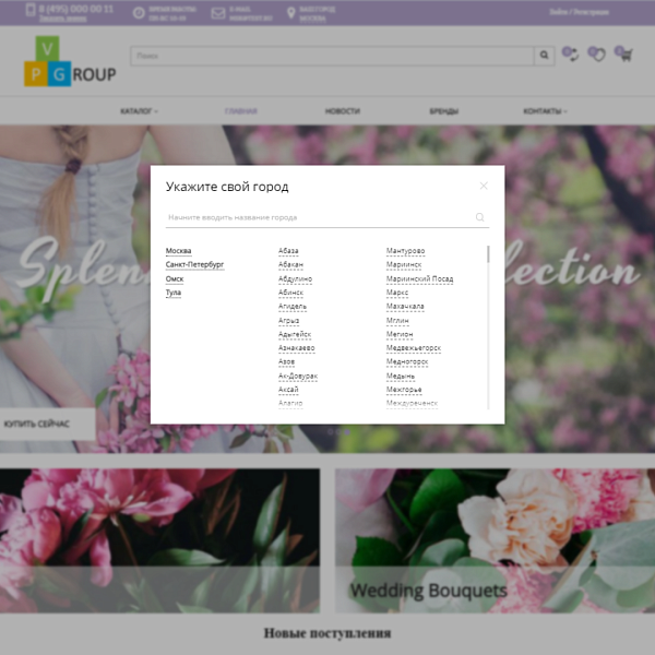Интернет-магазин цветов и растений Pvgroup.Flower: старт с конструктором 60152 — скриншот 4 из 14