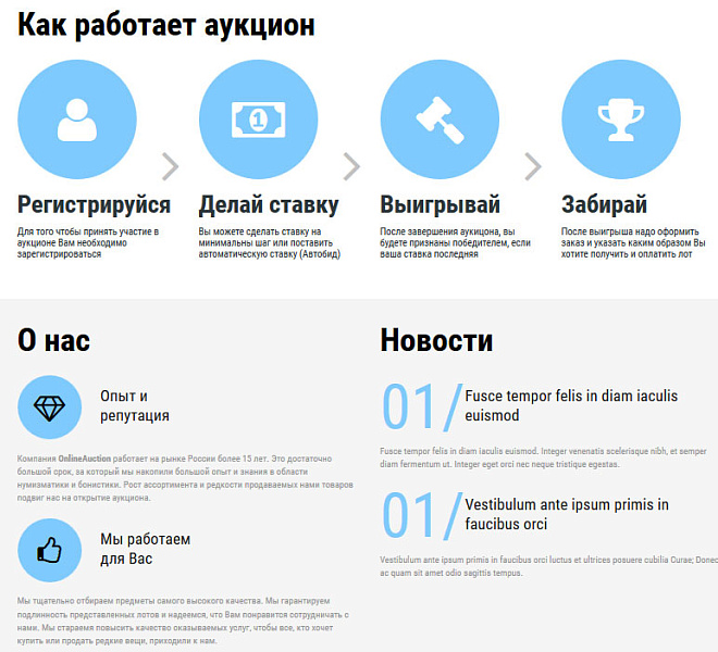 Готовый софт для интернет-аукциона — скриншот 2 из 10