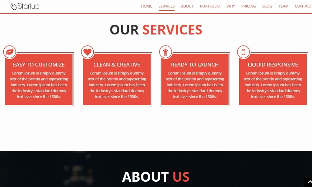 Разработка сайта для Startup'а — скриншот 3 из 6