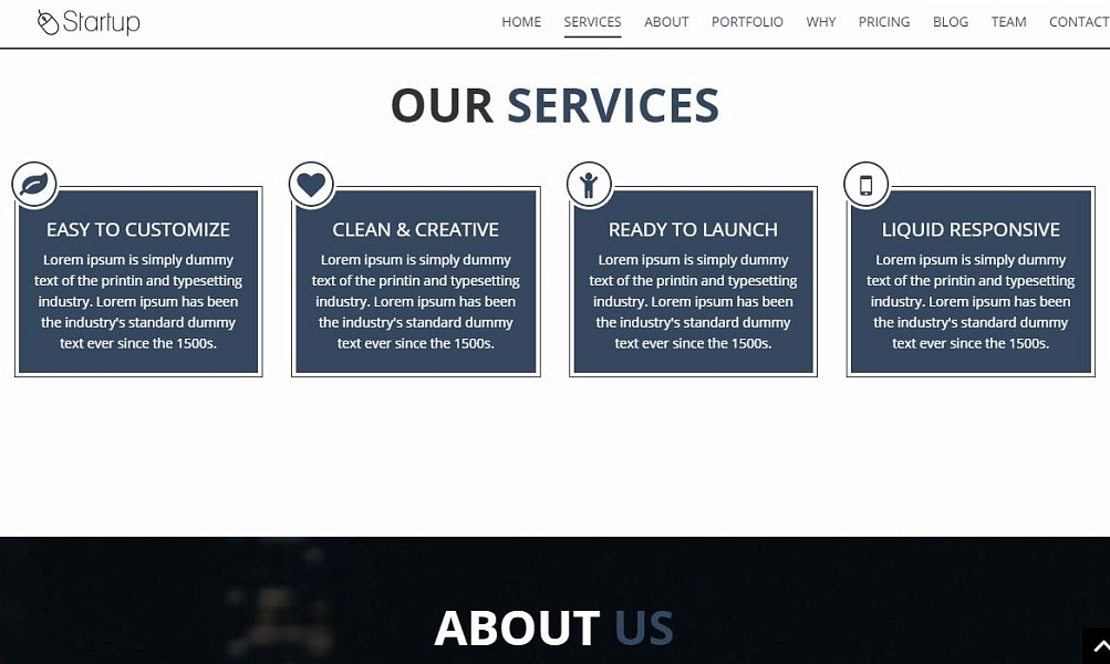 Разработка сайта для Startup'а — скриншот 4 из 6