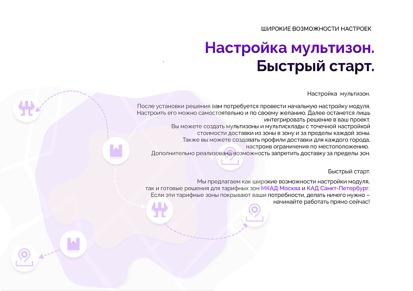 Рассчет стоимости доставки по тарифным зонам с подсказками DaData — скриншот 3 из 7