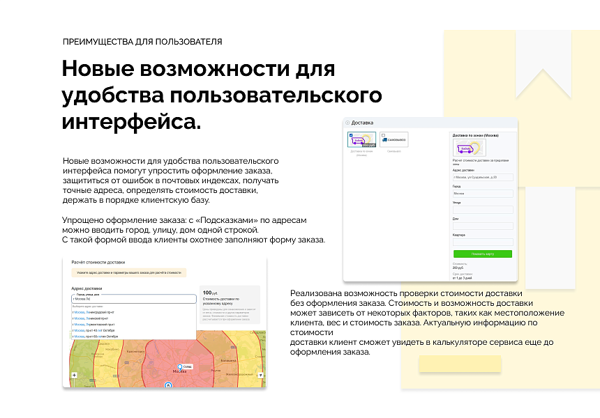 Рассчет стоимости доставки по тарифным зонам с подсказками DaData — скриншот 6 из 7