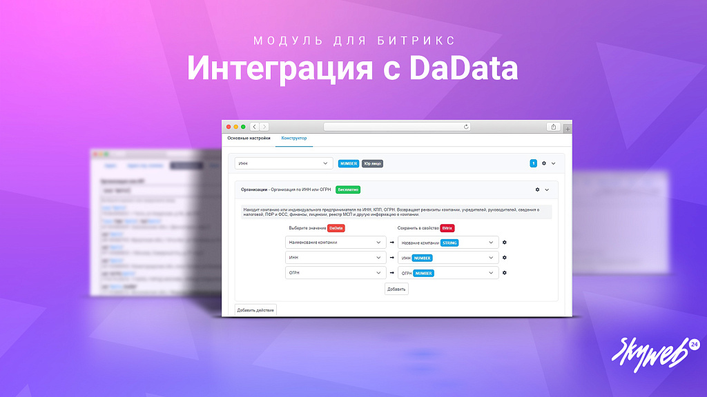 Интеграция с DaData: детальные подсказки и автореквизиты заказа — скриншот 1 из 6
