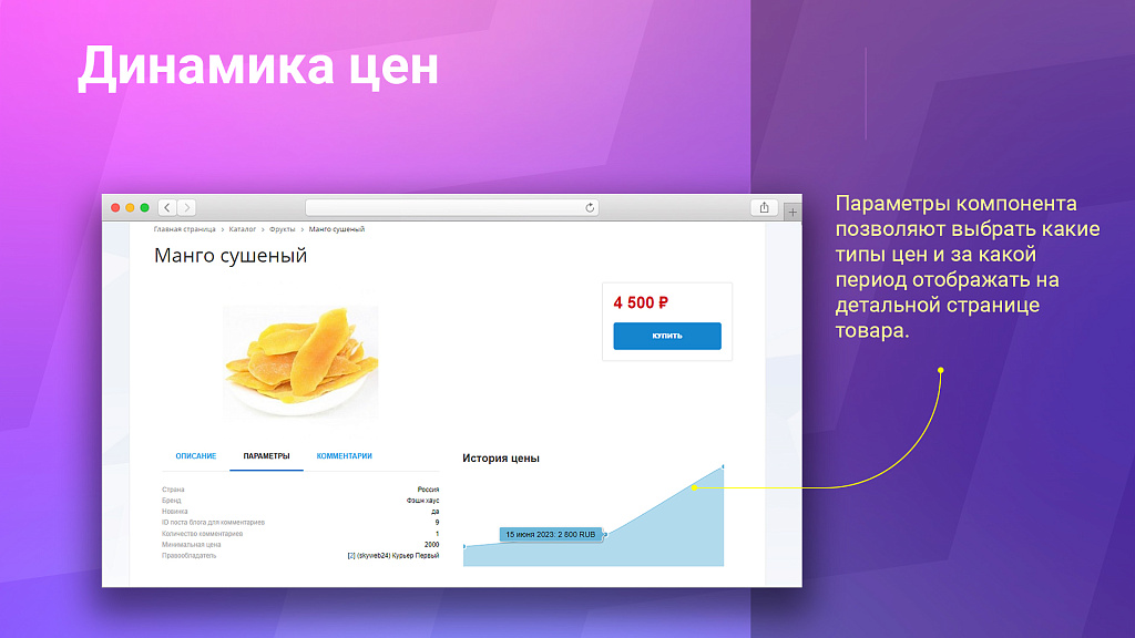 Динамика цен: архив изменений стоимости товаров для открытого доступа — скриншот 4 из 5