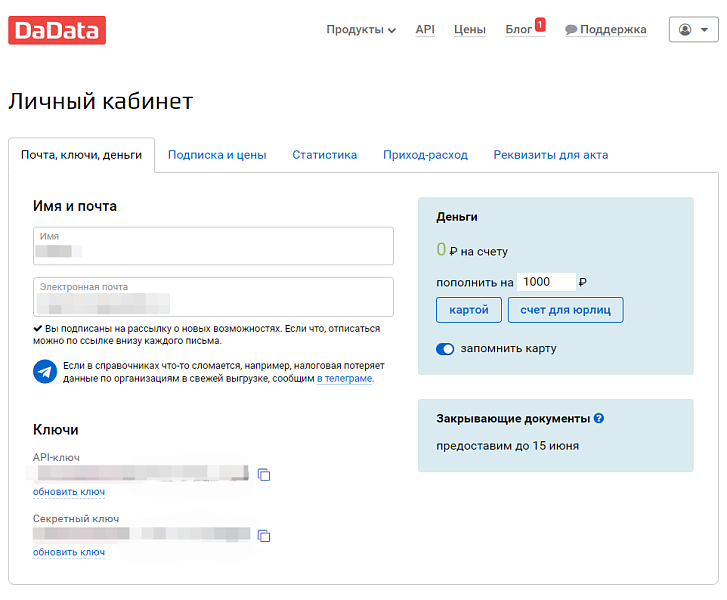 WBS24: Автоматическое заполнение реквизитов юрлиц через DaData — скриншот 2 из 3
