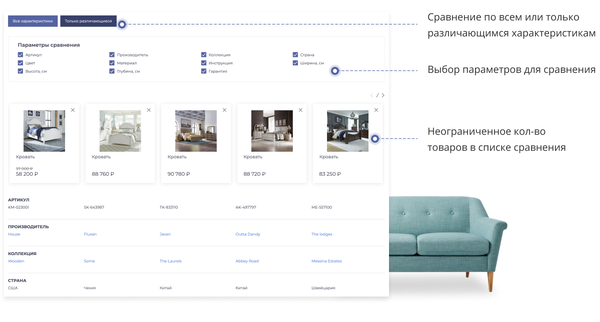 Платформа по продаже мебели и мебельных комплектов «Крайт: Мебель.Furniture» — скриншот 76