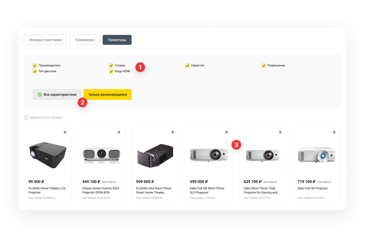 Интернет-магазин «КРАЙТ: ЭЛЕКТРОНИКА.MARKET PRO» для отрасли электроники и бытовой техники — скриншот 77