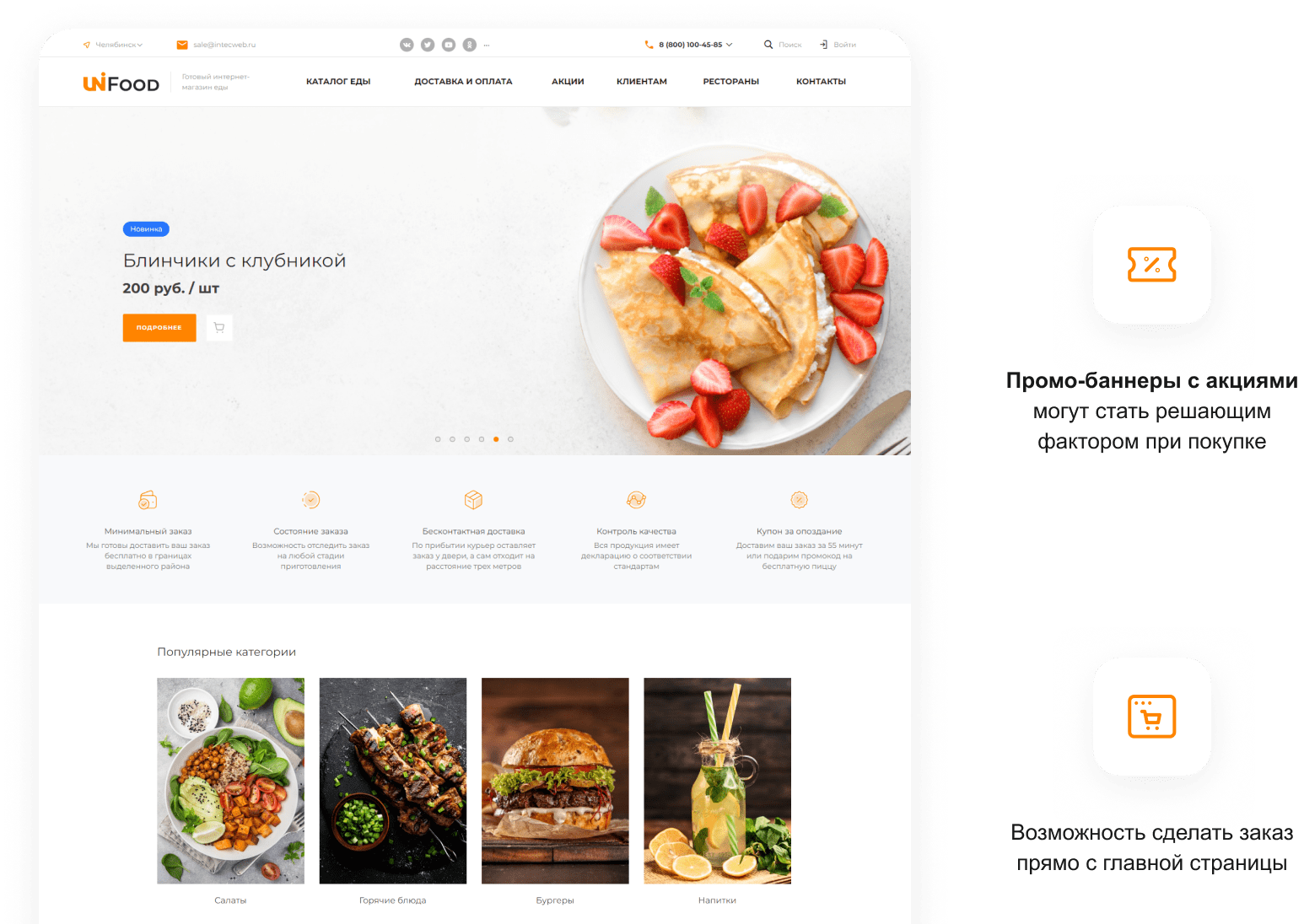 INTEC.Food — доставка суши и пиццы с корзиной и оплатой для ресторанов — скриншот 31