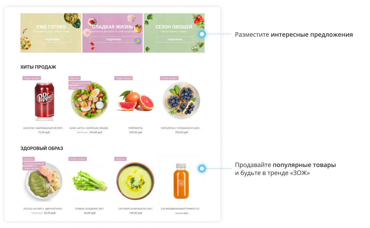 Корпоративный маркетплейс продуктов и доставки «Крайт» с конструктором заказов — скриншот 26