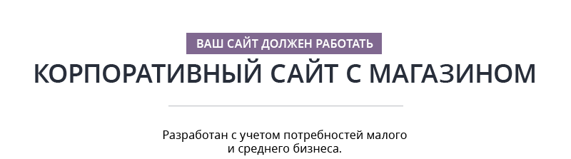 Корпоративный сайт с магазином: решение 2 в 1 — скриншот 2