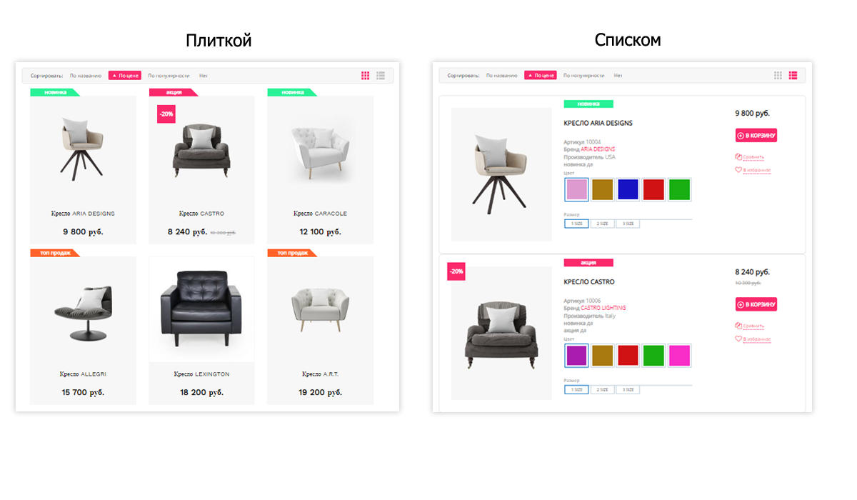 Pvgroup.Furniture: интернет-магазин с дизайн-конструктором, старт №60150 — скриншот 9