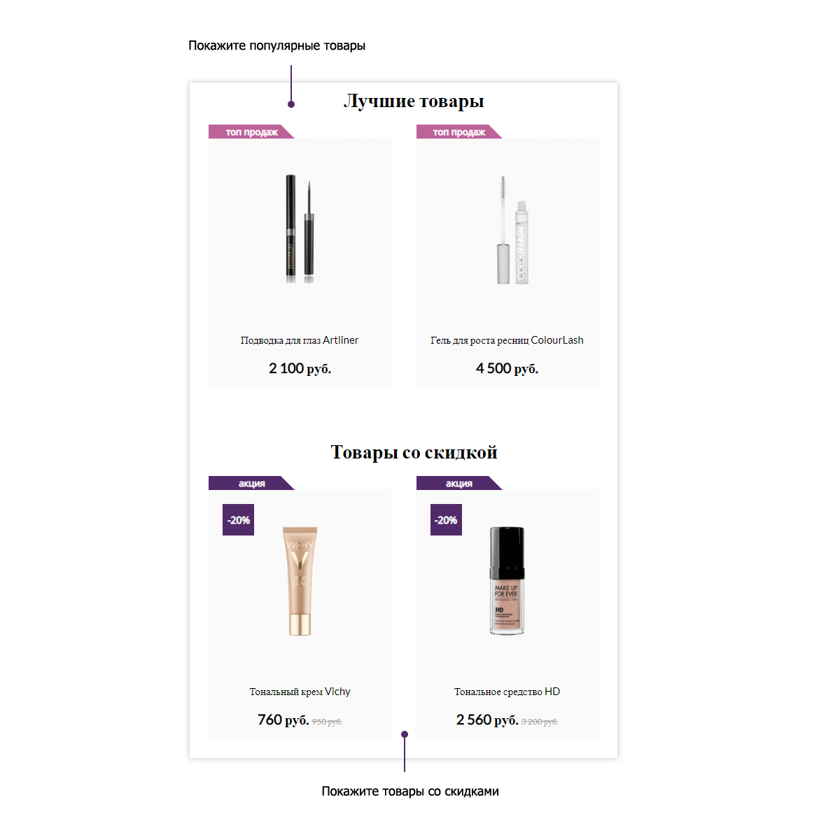 Интернет-магазин косметики и парфюмерии Pvgroup.Cosmetics: старт с конструктором №60143 — скриншот 4
