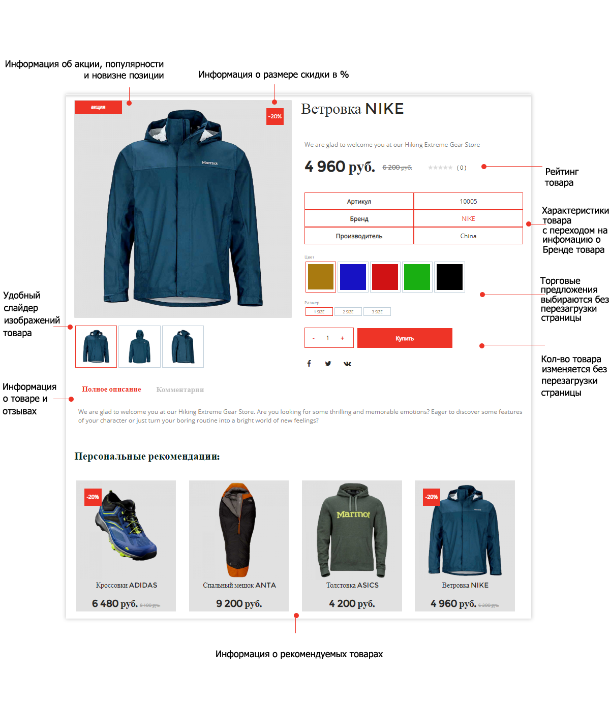 Pvgroup.Sport: интернет-магазин для спорта и путешествий со стартовым набором Конструктор №60141 — скриншот 8
