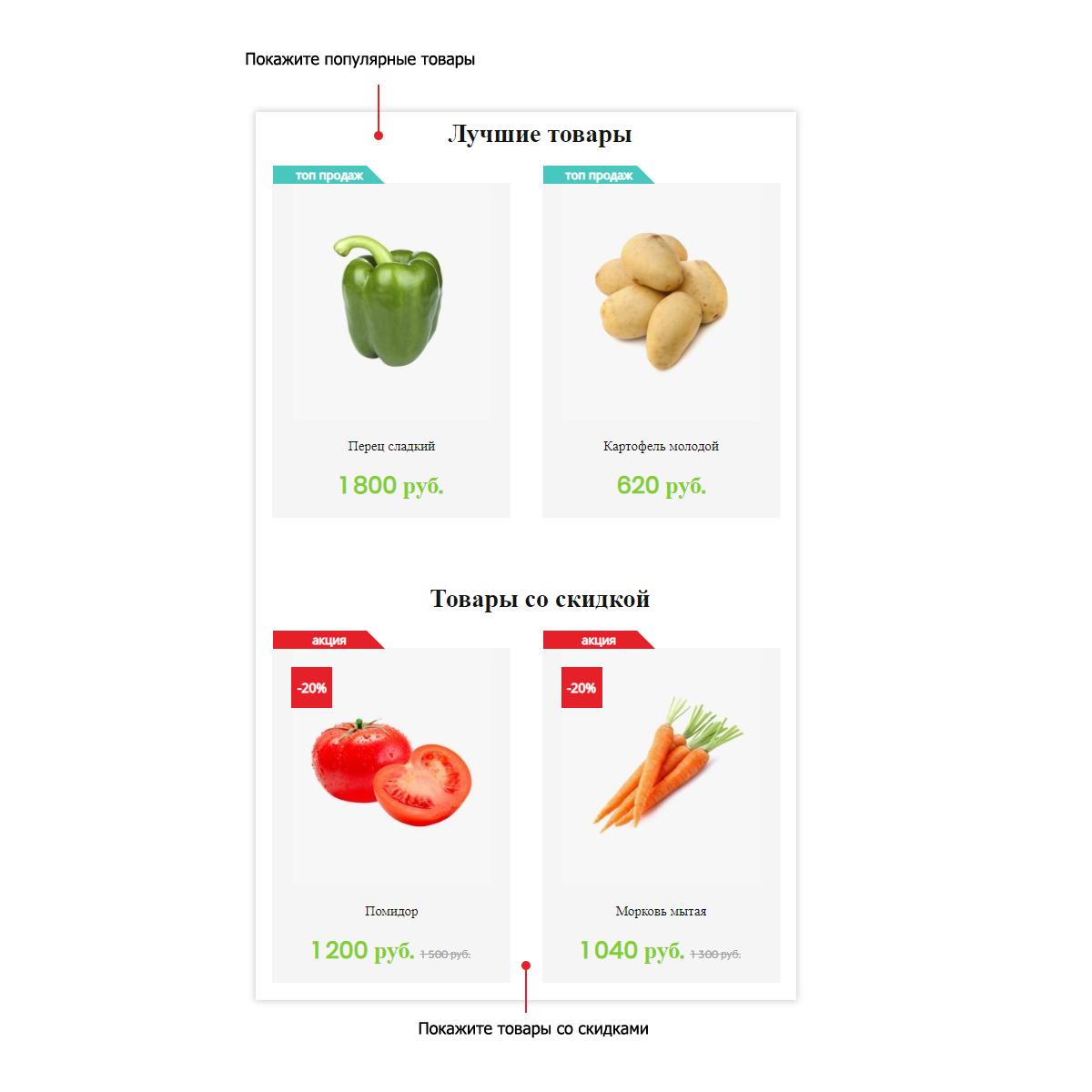 Интернет-магазин продуктов Pvgroup.Food — запуск с конструктором №60129 — скриншот 4
