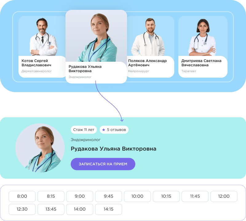 Разработка сайта для клиники и медцентра — скриншот 5