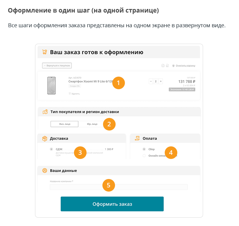 TANAiS.WEB: Полный цикл оформления заказа для онлайн-торговли — скриншот 5