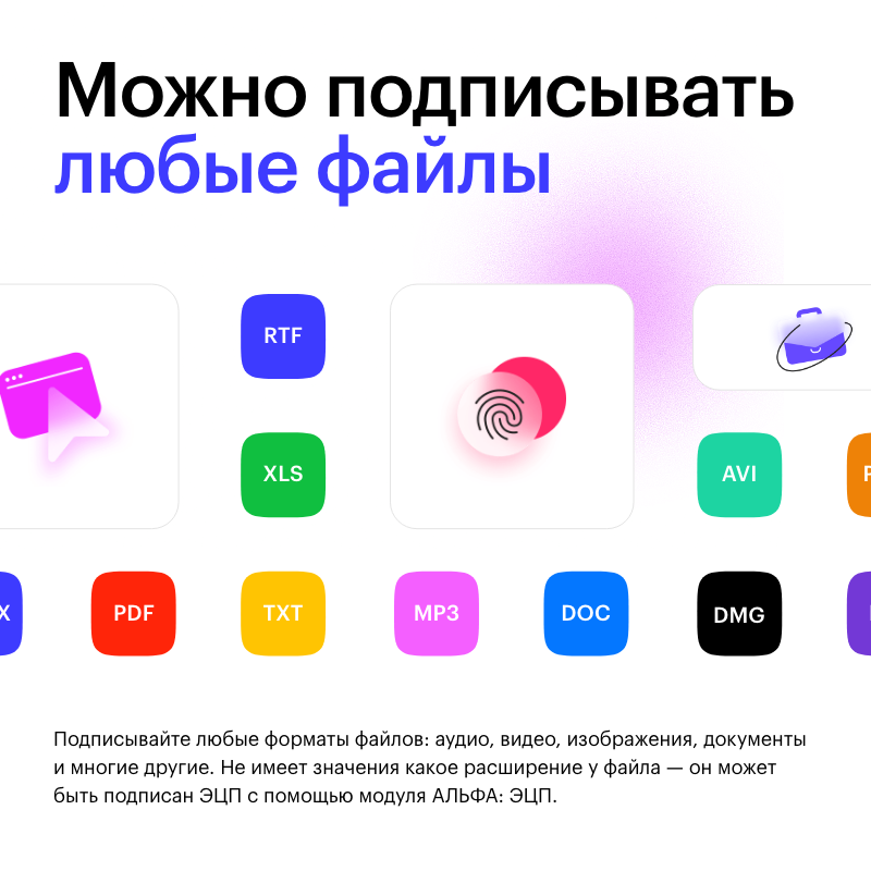 АЛЬФА: Модуль ЭЦП для создания и проверки ПЭП, НЭП, КЭП — скриншот 6