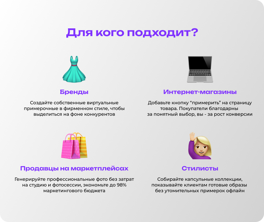 Виртуальная примерочная AI-Dressie: примерка одежды онлайн с ИИ — скриншот 5