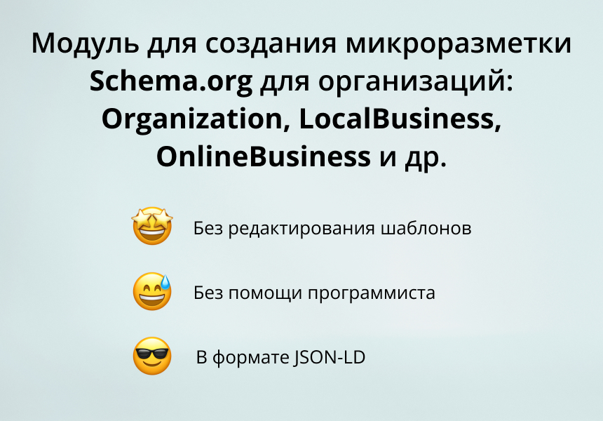 INRAISE: микроразметка Schema.org/Organization для бизнеса без разработчика — скриншот 9